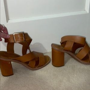 Franco Sarto wrap  block heels